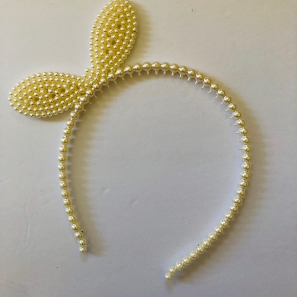 NEW PEARL BOW HEADBAND - Picture 3 of 3